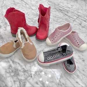 Bundle 4 pair size 7 girls shoes